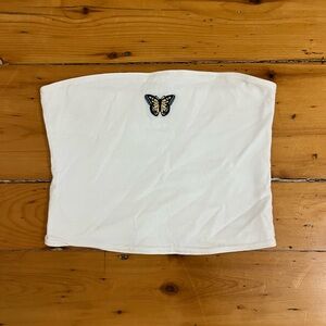 Hollister White Tube Top